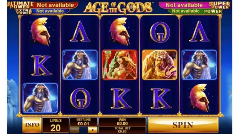 playtech Age of the Gods graphic